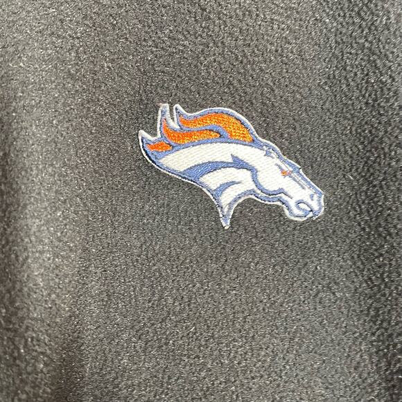 NFL Official Denver Broncos Jacket Men's SZ XL Black Full Zip Fleece Long Sleeve - Picture 5 of 7